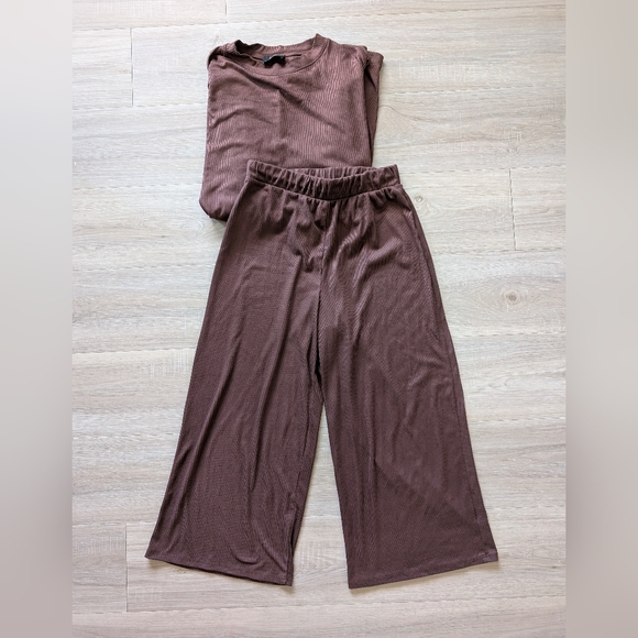 Dressed in LALA Lex ribbed playsuit - Mocha - Picture 4 of 6